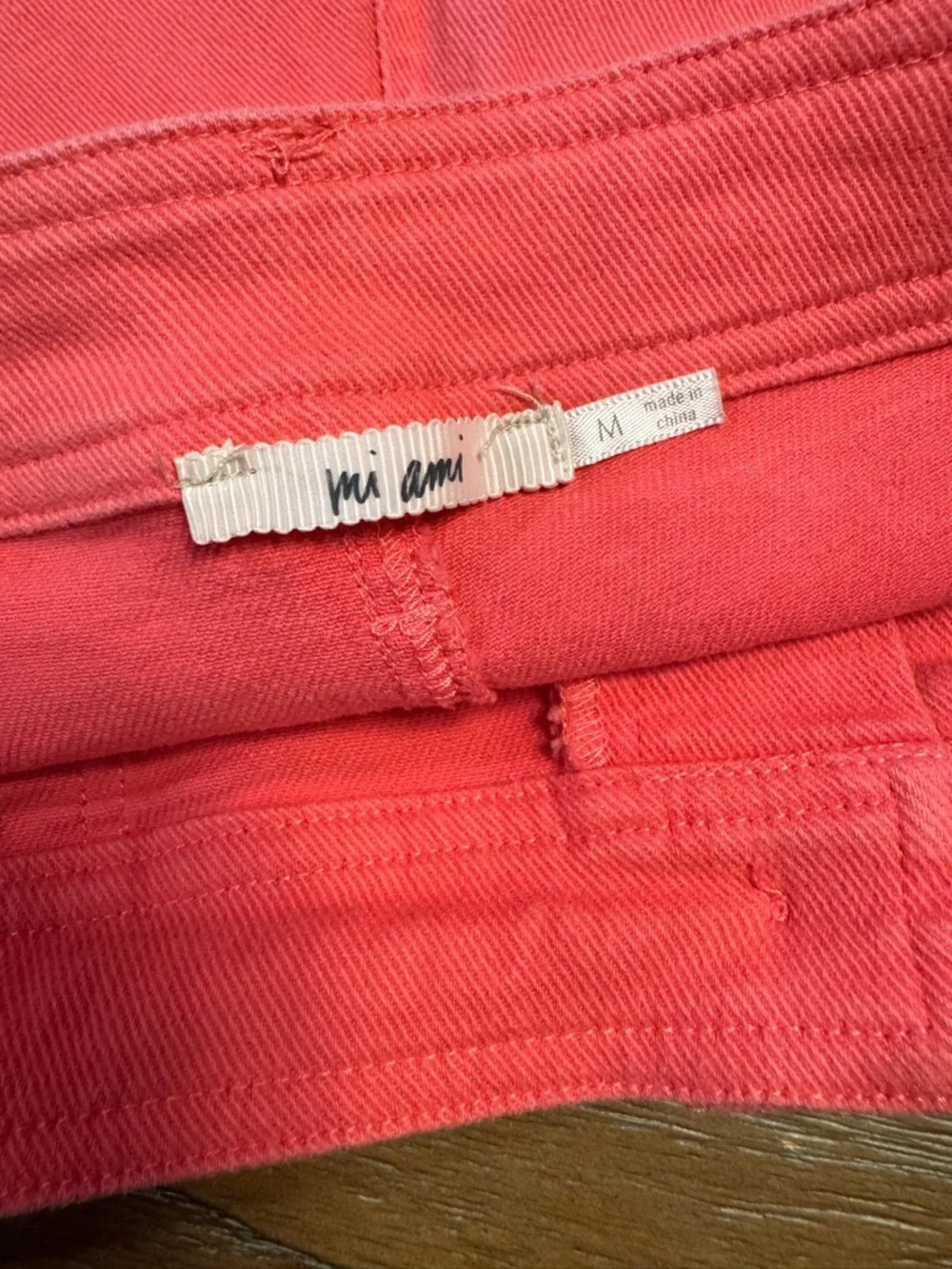 miami Coral Pink High-Waist Button-Front Shorts